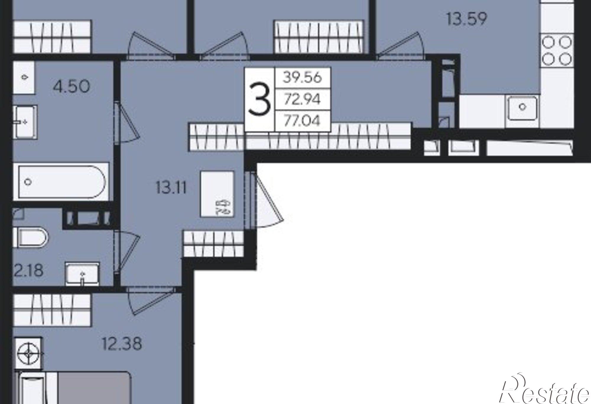 Купить квартиру за 10 015 200 рублей на Краснодар