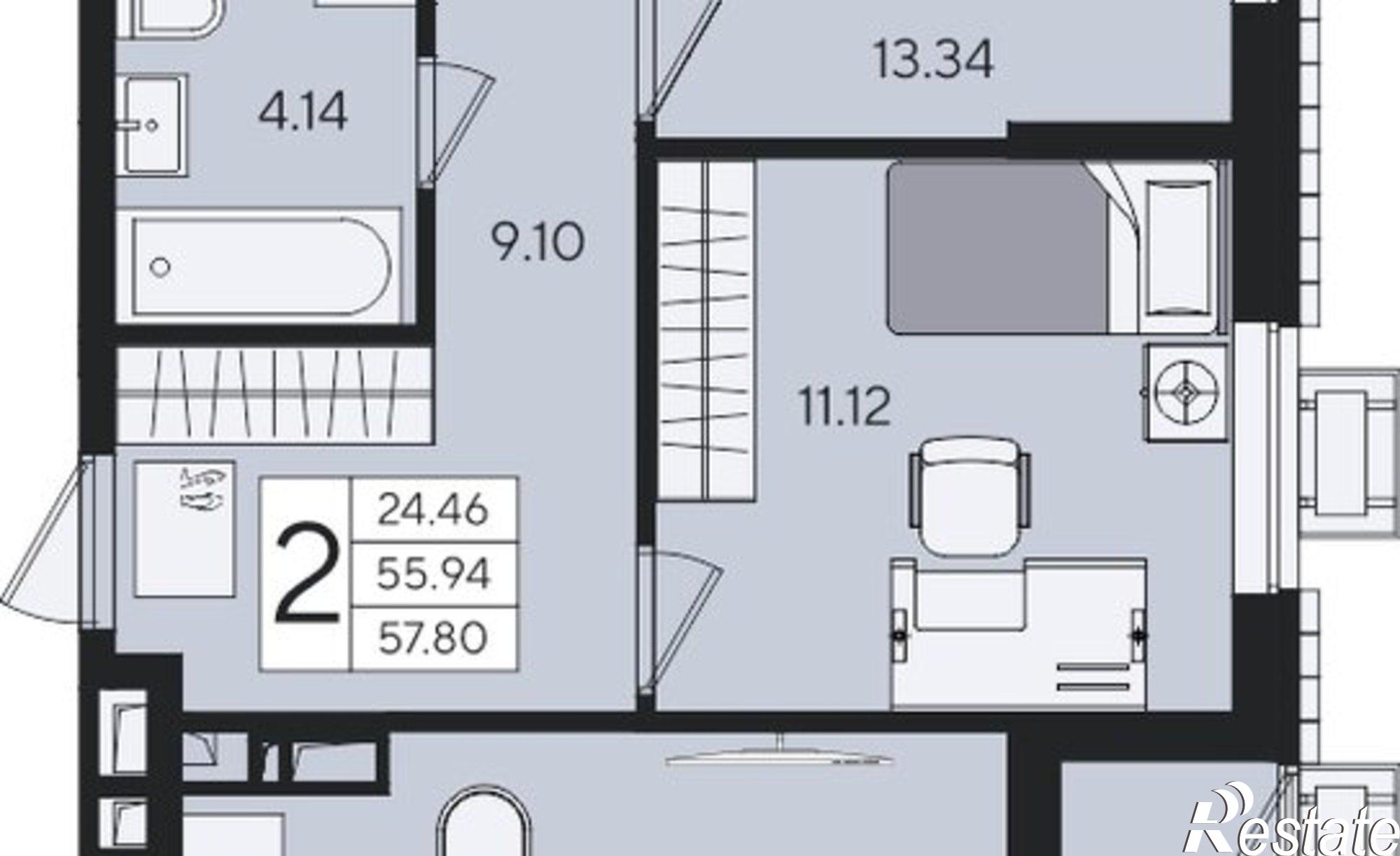 Купить квартиру за 7 514 000 рублей на Краснодар