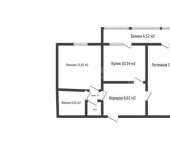 2-комн, 57кв м, этаж 4/14 Школьная улица, 5