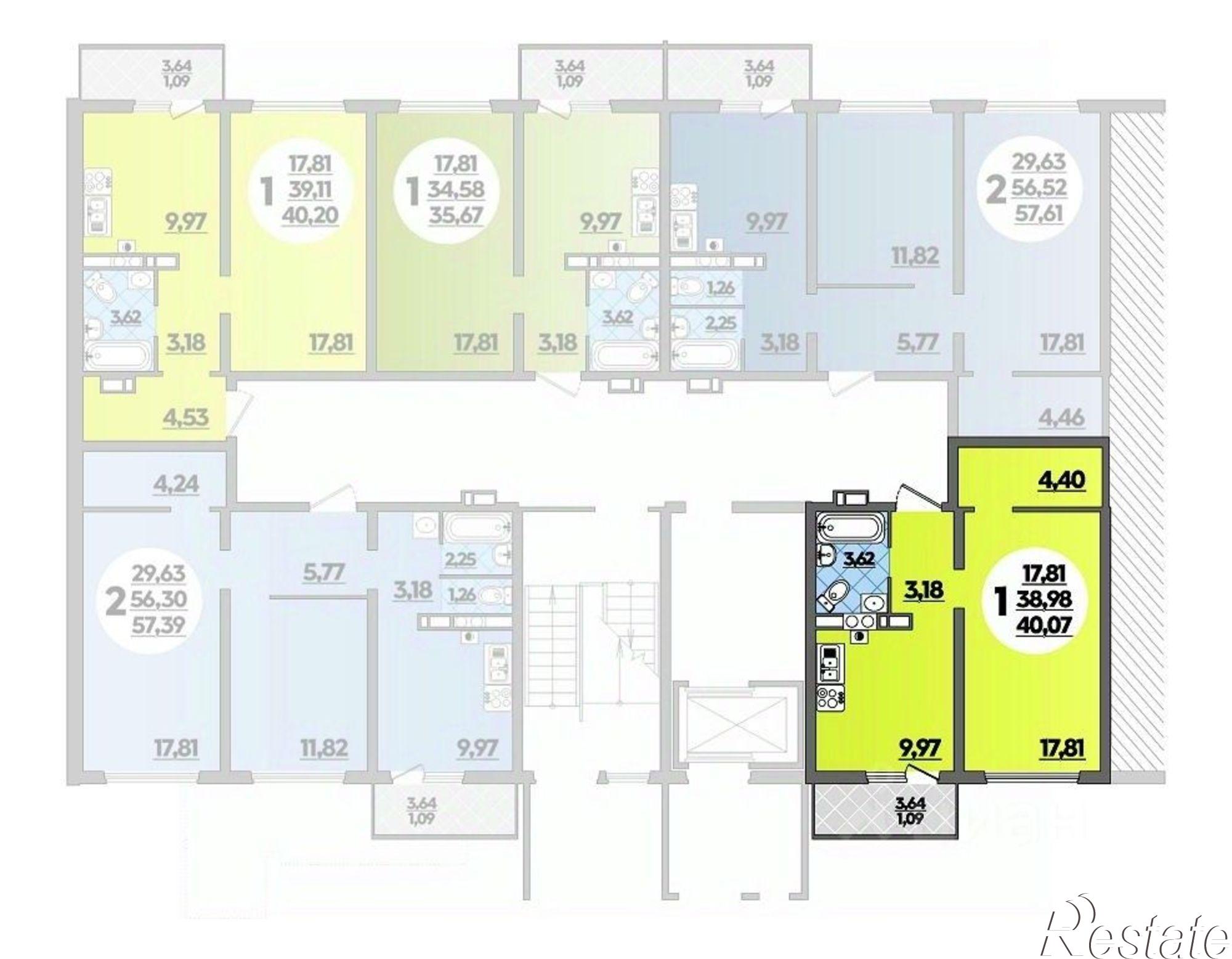 Купить квартиру за 4 575 990 рублей на ул Калинина, 307/1