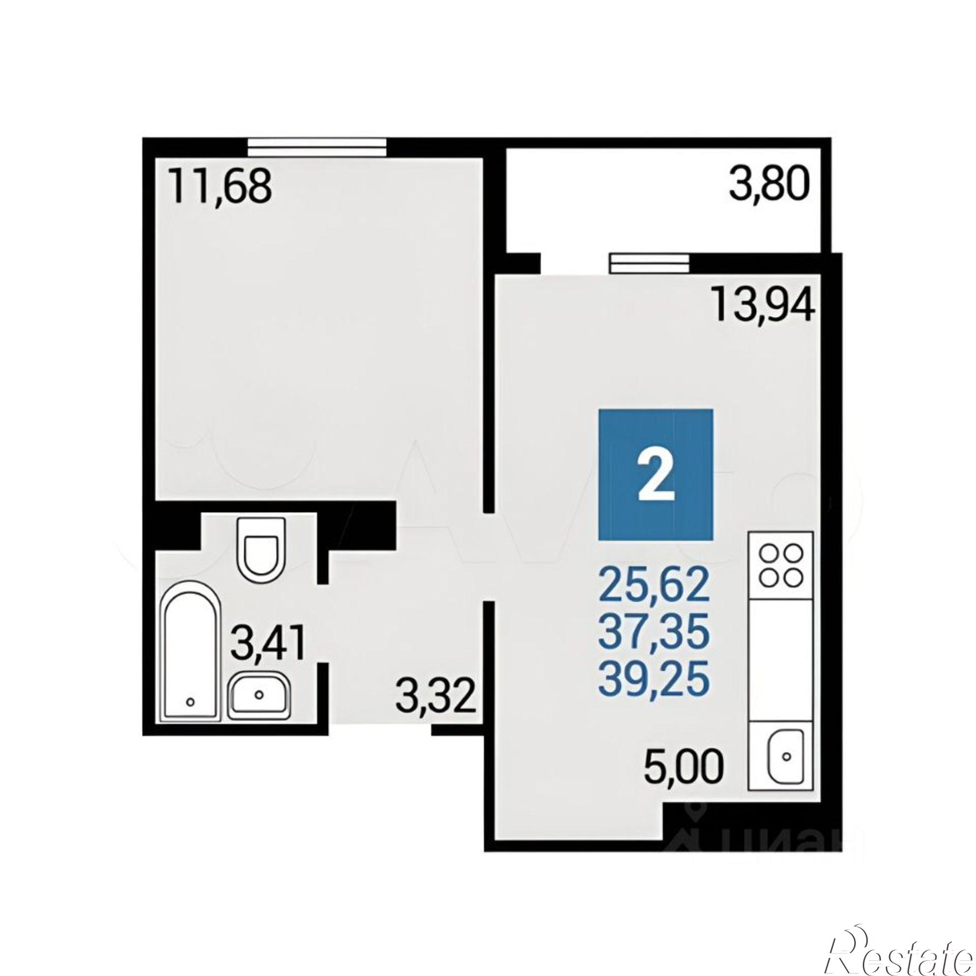 Купить квартиру за 7 451 000 рублей на Анапа, улица Ленина, 237