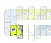 1-комн, 35 кв м, этаж 8/9 ул Двойная, 28