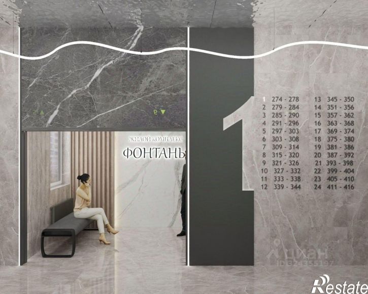 1-комн квартира в новом доме Воронежская улица