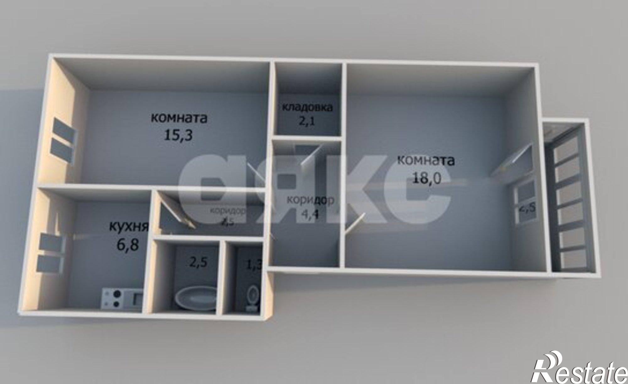 Купить квартиру за 3 200 000 рублей на муниципальный округ Анапа, село Юровка, Октябрьская улица, 6