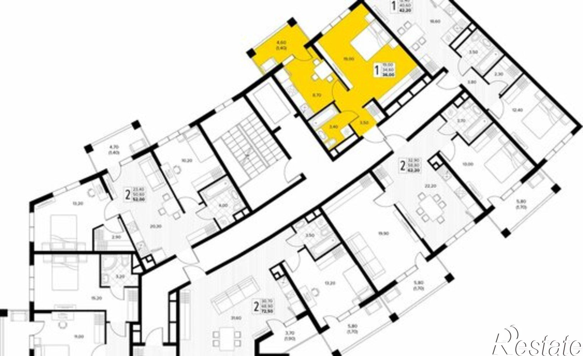 Купить квартиру за 10 051 200 рублей на муниципальный округ Анапа, село Сукко, Мирная улица, 11к1