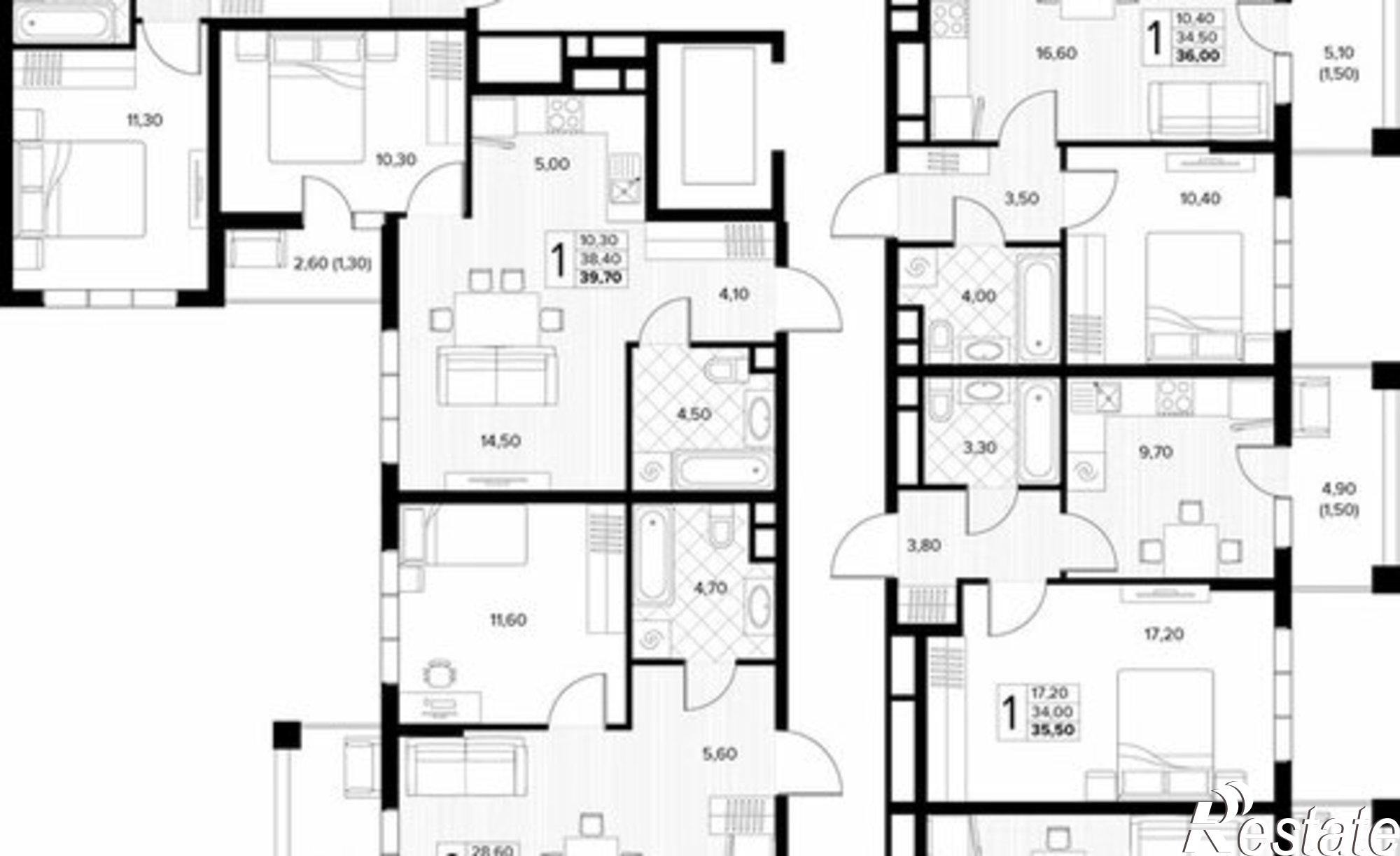 Купить квартиру за 12 305 400 рублей на Мирная улица, 11 к5