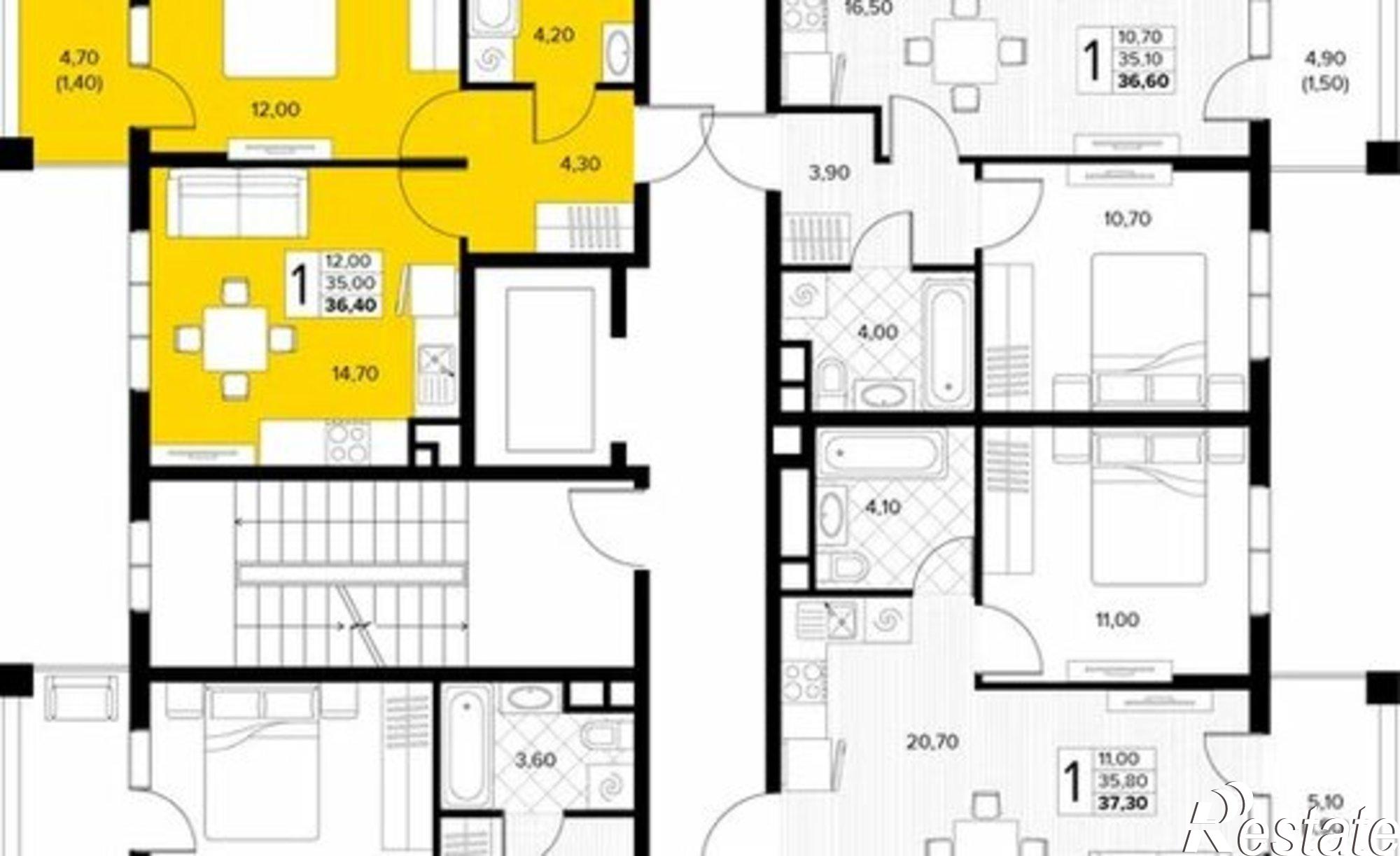 Купить квартиру за 10 028 200 рублей на Мирная улица, 11 к5