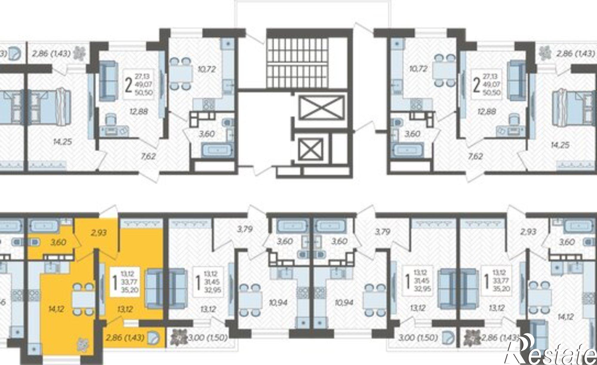 Купить квартиру за 5 368 000 рублей на Краснодар, Богатырская улица, 11