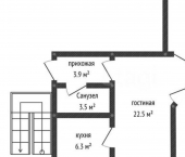3-комн, 63кв м, этаж 2/5 улица Ленина, 182А