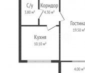 1-комн, 30кв м, этаж 4/5 ул им. Стасова, 145