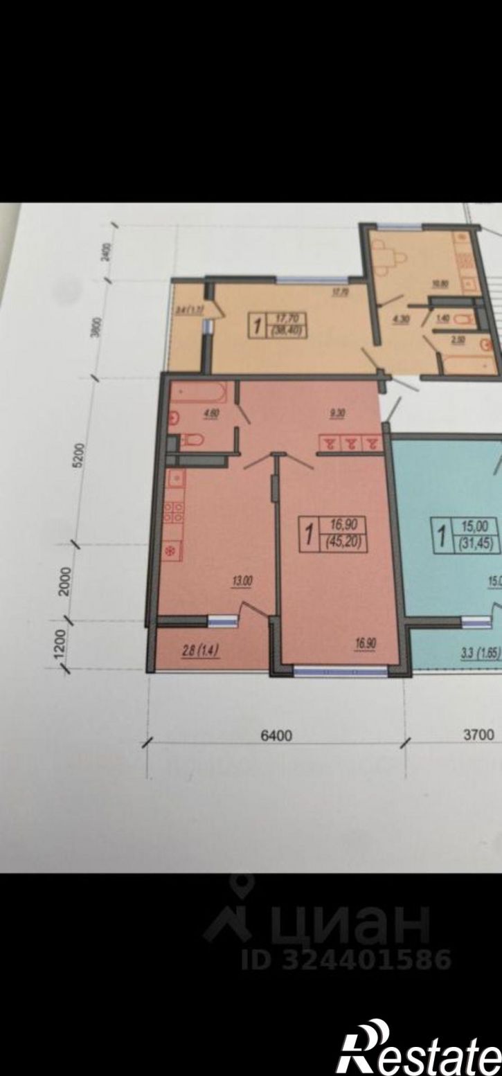 1-комн квартира улица Акаций, 34 к3,  д. 34 к3