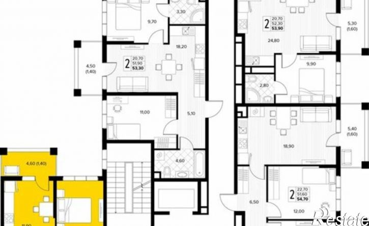 2-комн квартира в новом доме муниципальный округ Анапа, село Сукко, Мирная улица, 11к1