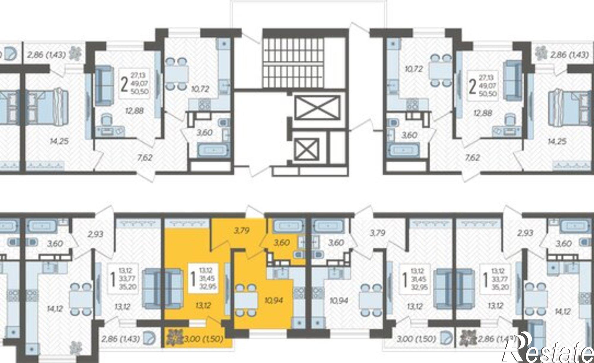 Купить квартиру за 5 710 240 рублей на Краснодар, Богатырская улица, 11