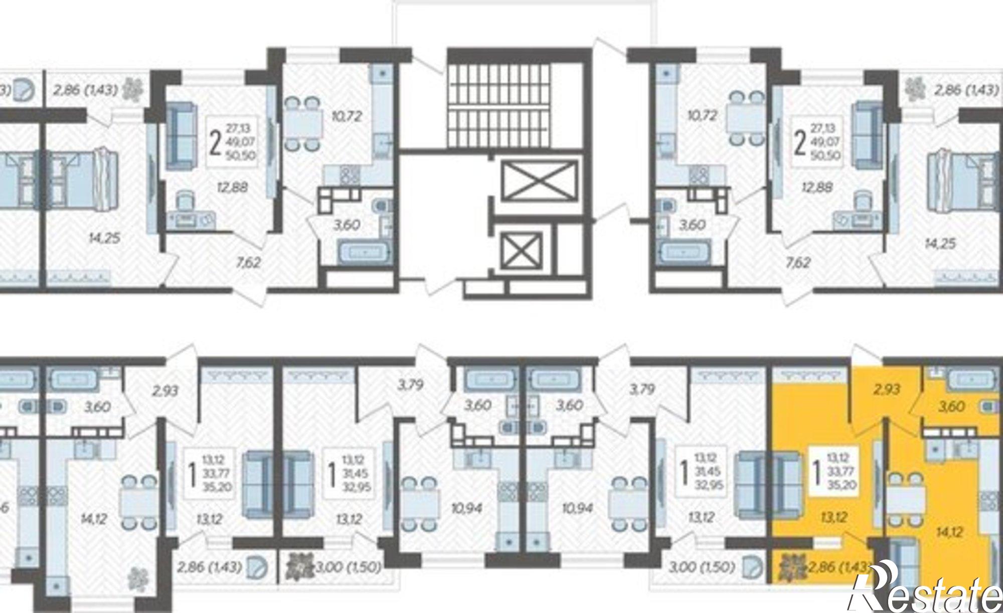 Купить квартиру за 5 297 600 рублей на Краснодар, Богатырская улица, 11