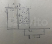1-комн, 34.1кв м, этаж 2/5 Фрунзе пер, 8