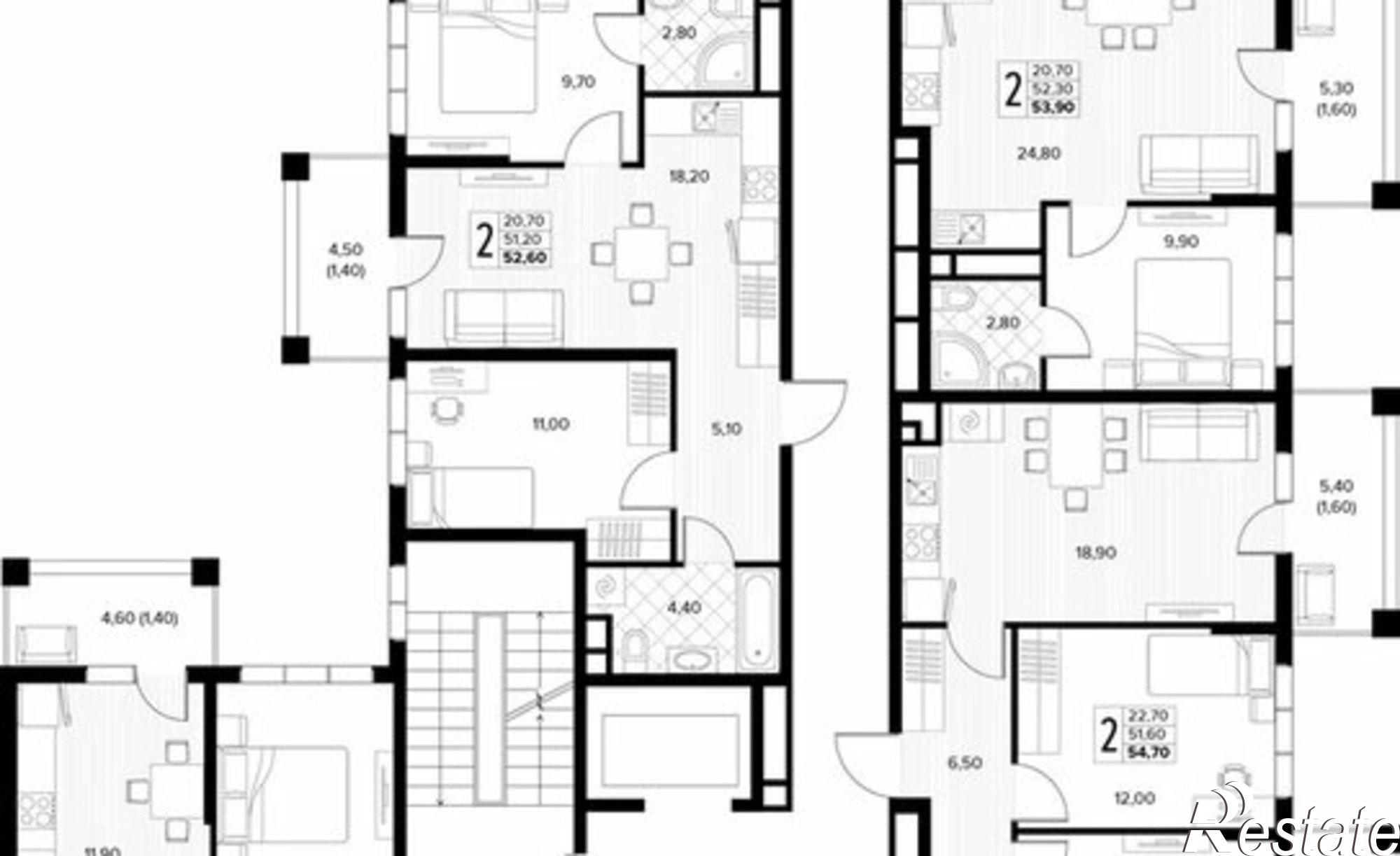Купить квартиру за 12 282 100 рублей на Мирная улица, 11 к5