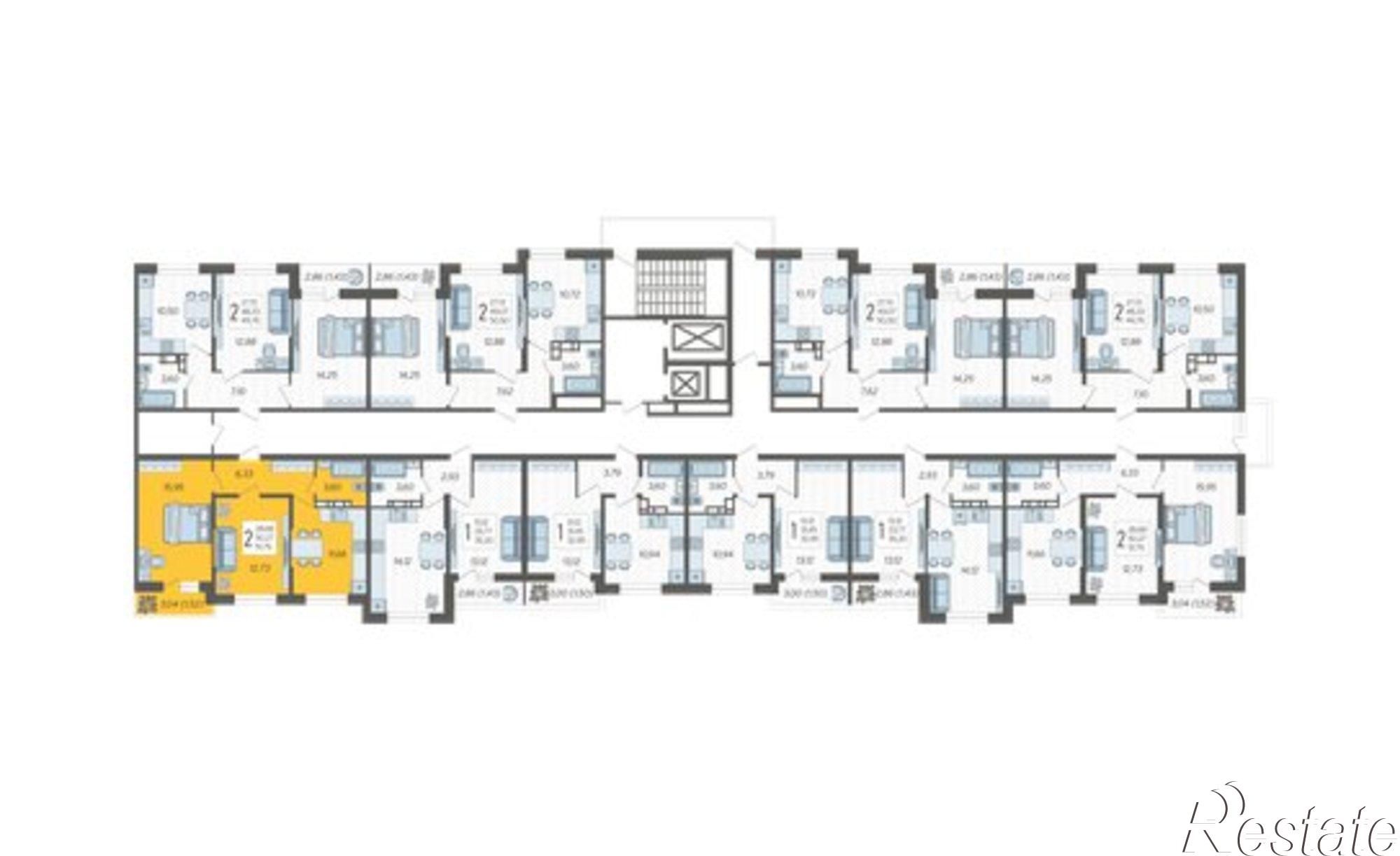 Купить квартиру за 6 577 330 рублей на Краснодар, Богатырская улица, 11