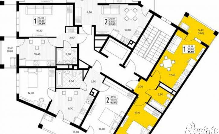 1-комн квартира в новом доме муниципальный округ Анапа, село Сукко, Мирная улица, 11к1