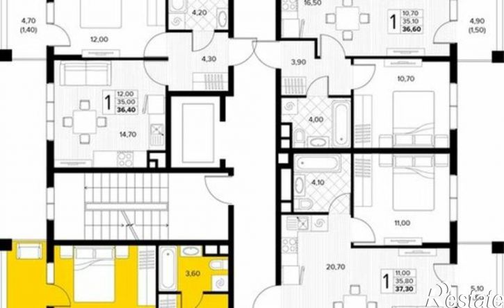 1-комн квартира в новом доме муниципальный округ Анапа, село Сукко, Мирная улица, 11к1