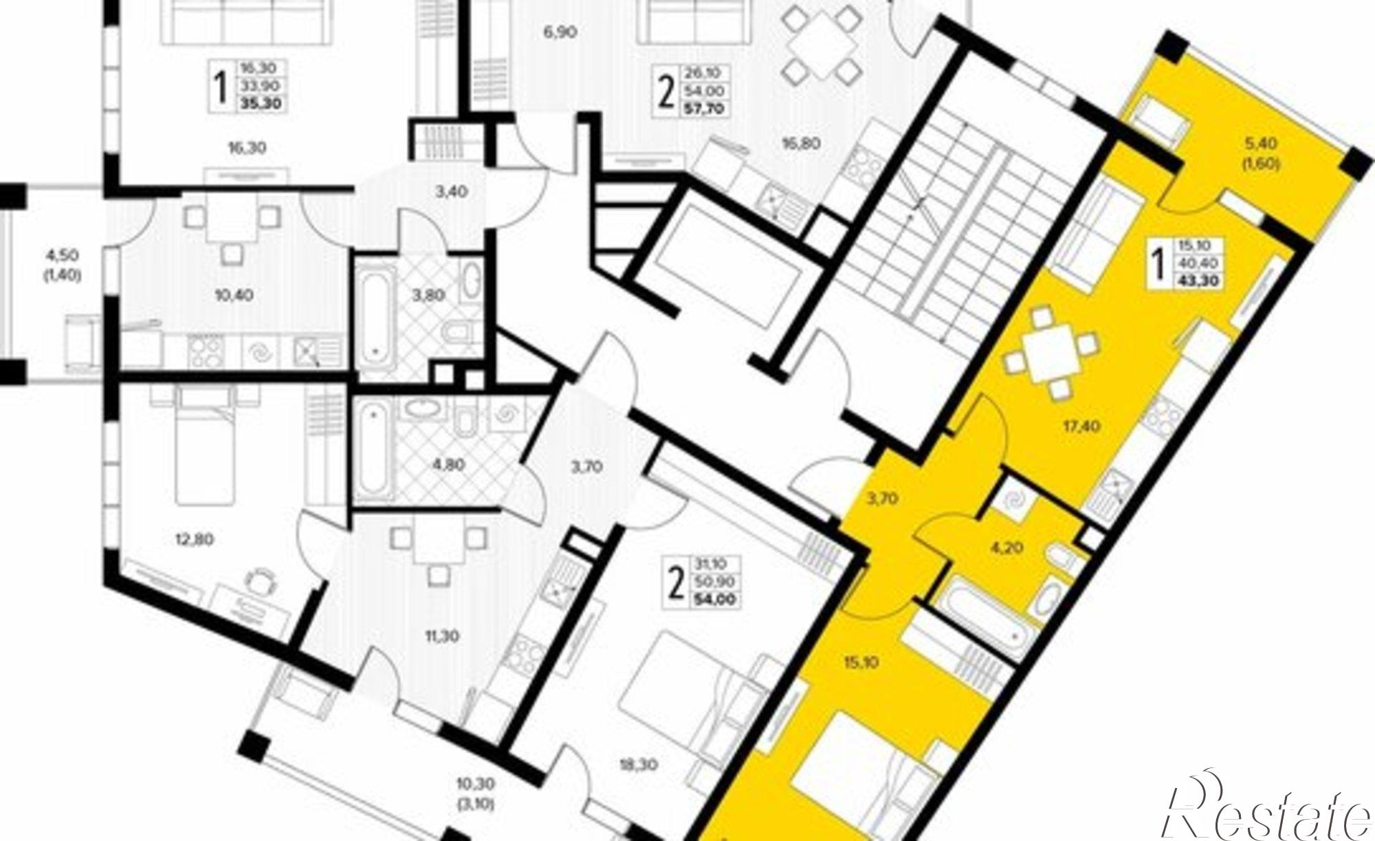 Купить квартиру за 11 621 700 рублей на Мирная улица, 11 к8