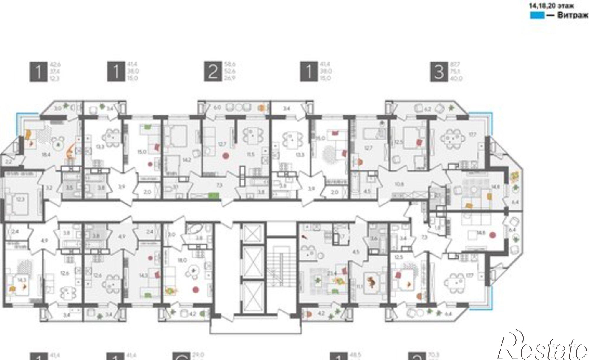 Купить квартиру за 9 087 300 рублей на Краснодар, микрорайон Черёмушки, ЖК Рекорд