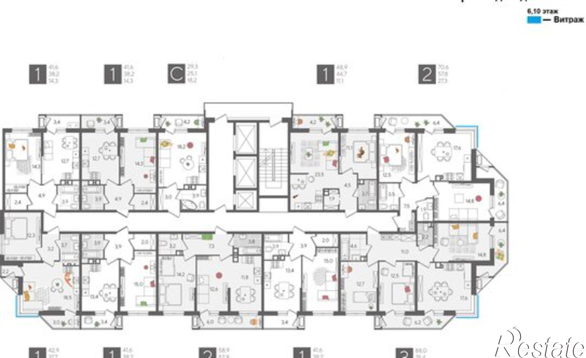 Купить квартиру за 8 885 760 рублей на Краснодар, микрорайон Черёмушки, ЖК Рекорд