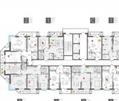 2-комн, 59 кв м, этаж 11/24 ул Новороссийская, 102