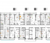 1-комн, 45 кв м, этаж 20/24 ул Новороссийская, 90/2 1