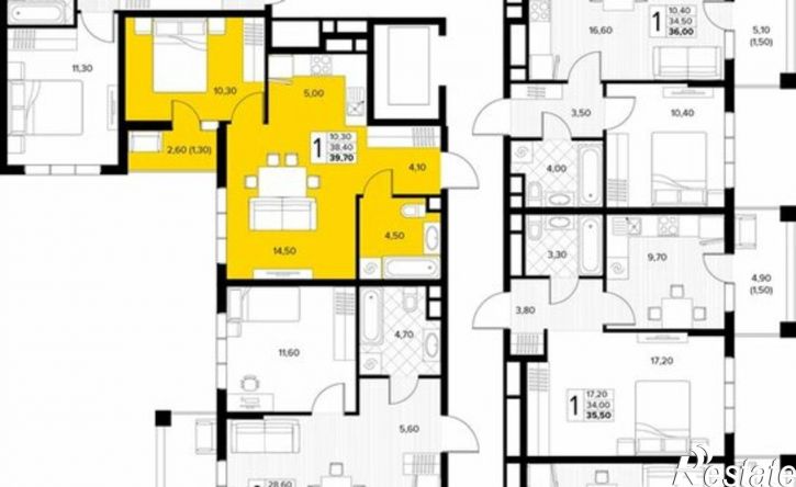 1-комн квартира в новом доме муниципальный округ Анапа, село Сукко, Мирная улица, 11к1