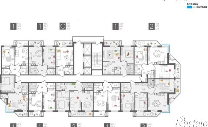 1-комн квартира в новом доме Краснодар, микрорайон Черёмушки, ЖК Рекорд