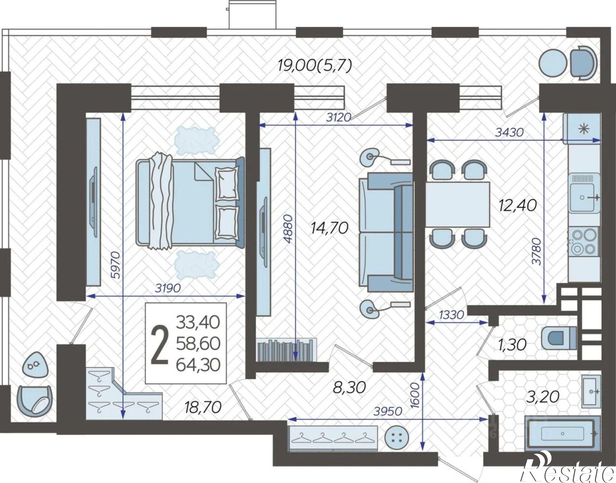 Купить квартиру за 9 160 200 рублей на микрорайон 9-й километр, Ярославская улица