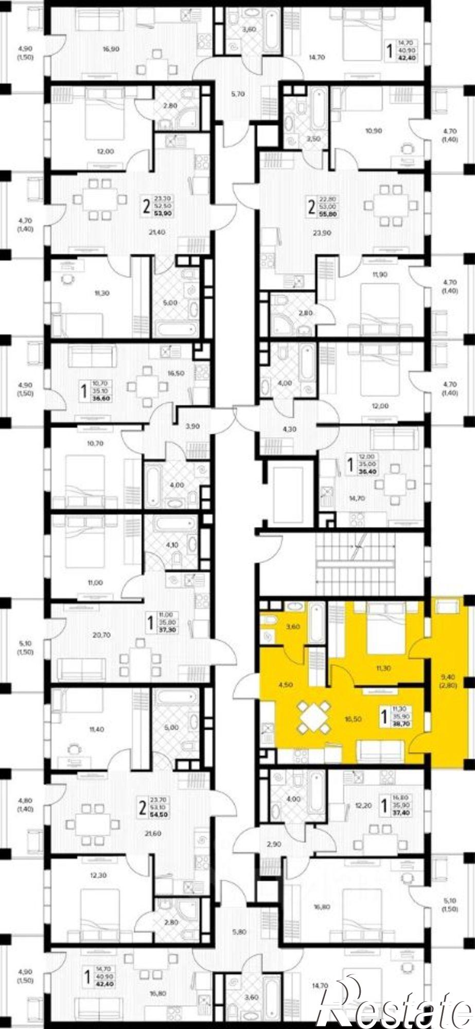 Купить квартиру за 10 658 000 рублей на Мирная улица, 11 к11