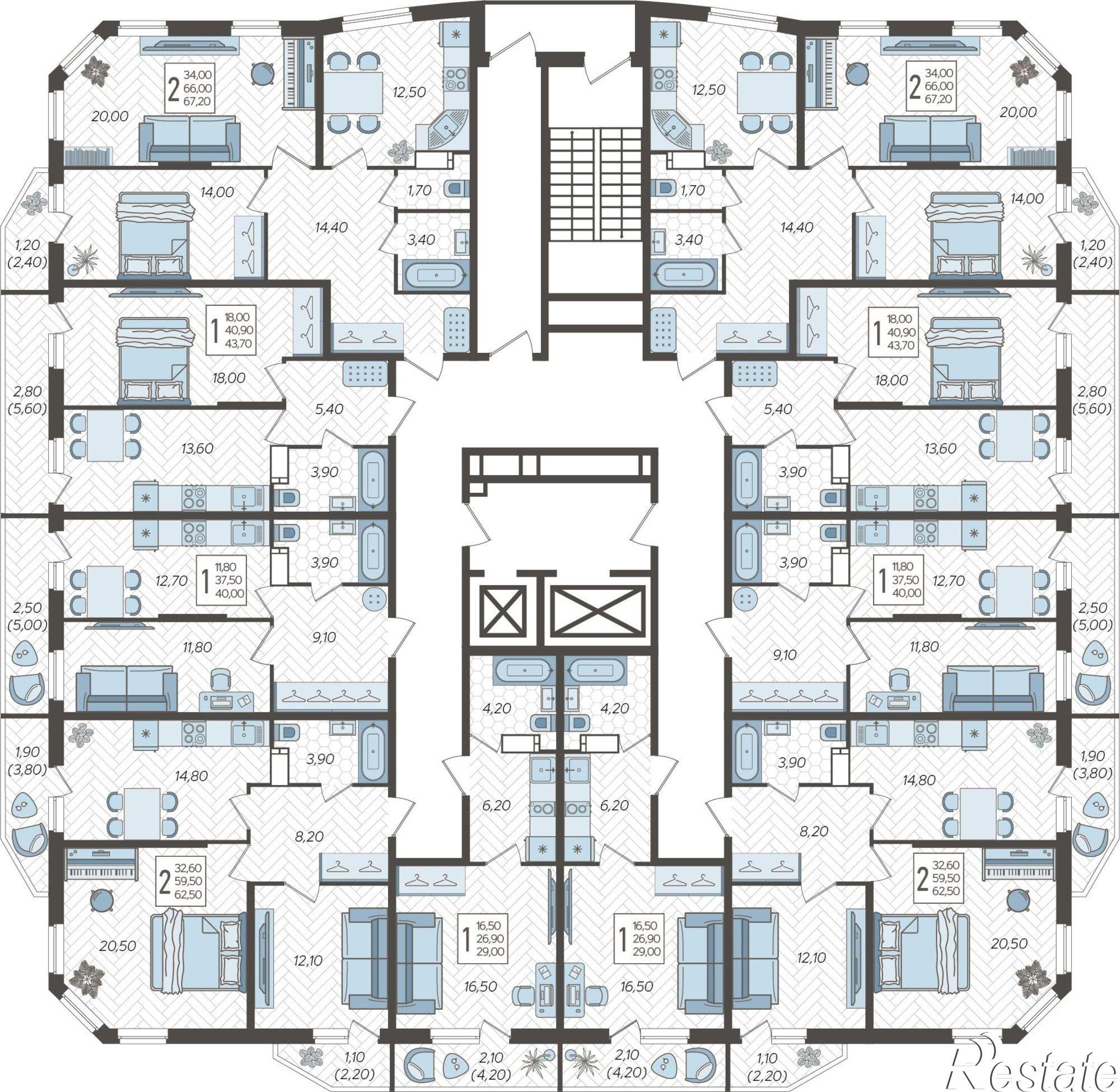 Купить квартиру за 7 632 000 рублей на жилой комплекс Зеленодар