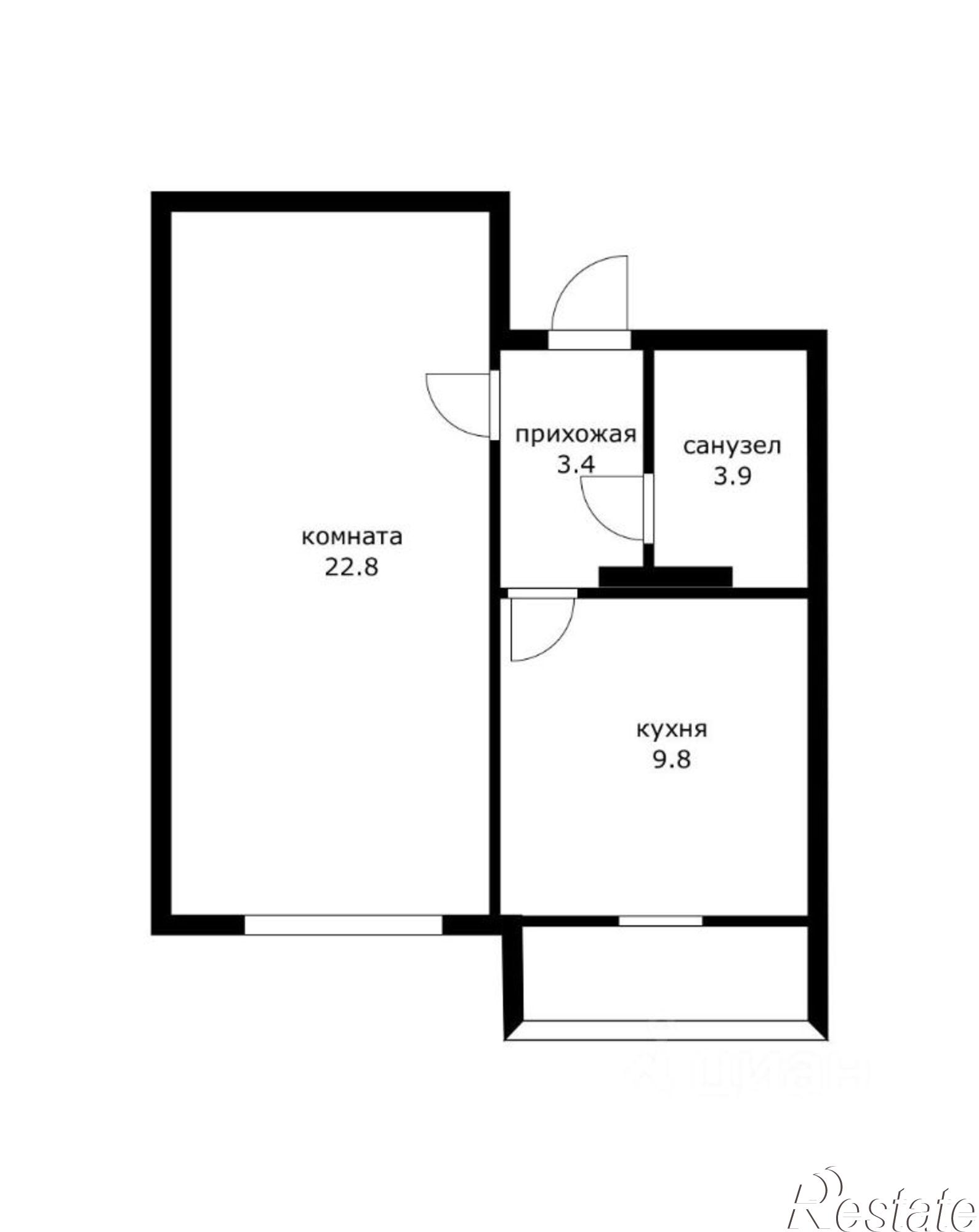 Купить квартиру за 4 500 000 рублей на Краснодар, Ставропольская улица, 107/10