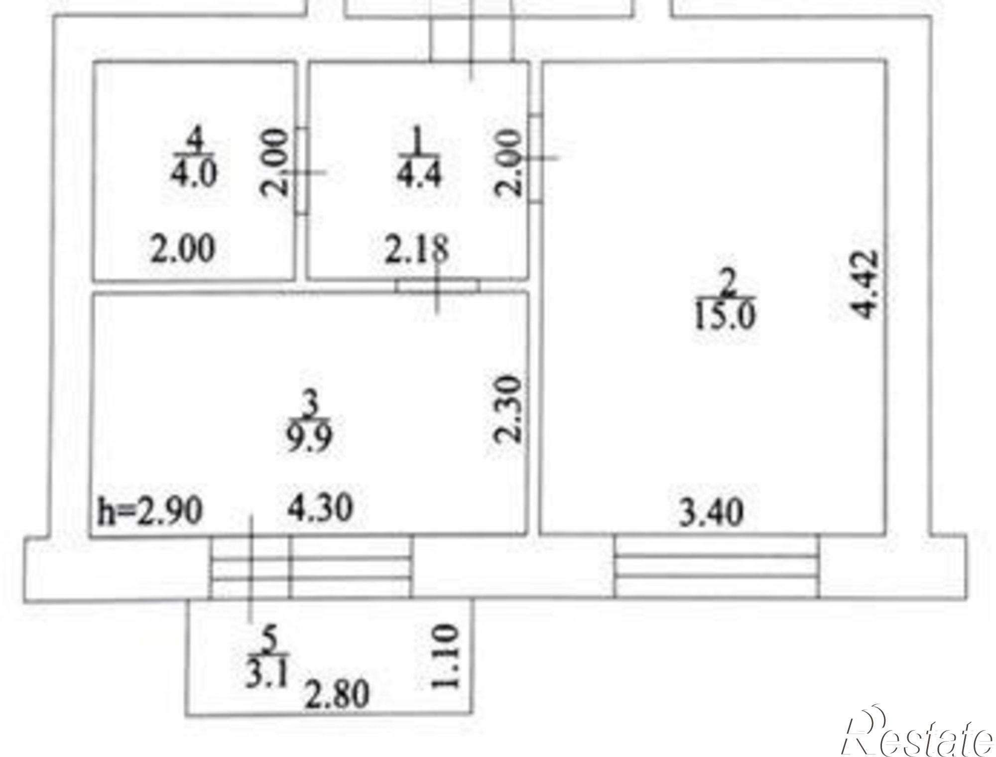 Купить квартиру за 2 600 000 рублей на Новокубанск, Молодая улица, 8