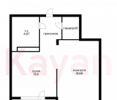 1-комн, 50 кв м, этаж 15/17 им Гаврилова ПМ ул.