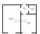 1-комн, 37кв м, этаж 6/6 улица имени Сергея Есенина, 66