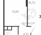 1-комн, 39кв м, этаж 9/24 улица им. Героя Яцкова И.В., 1/10