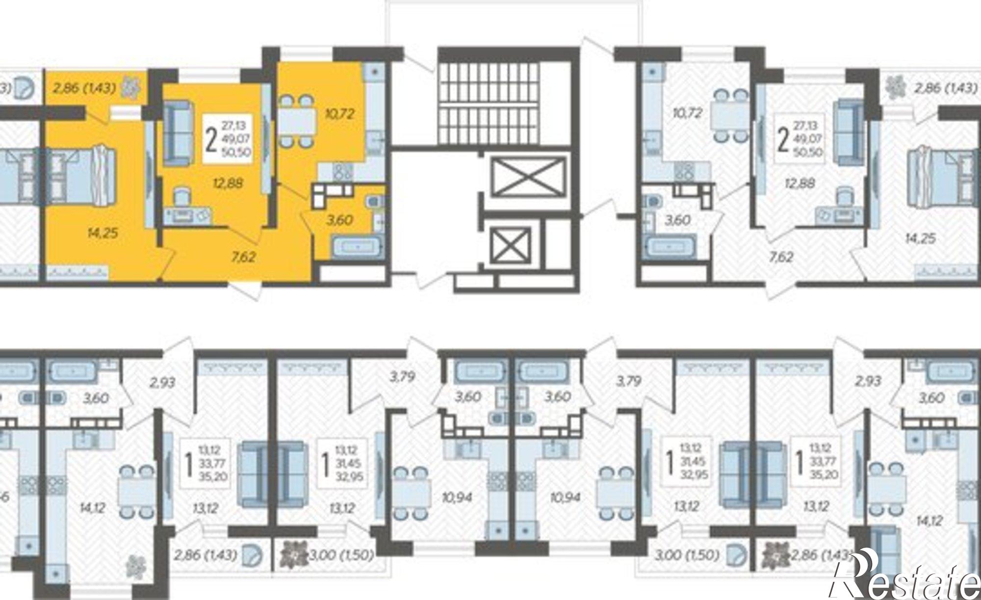 Купить квартиру за 6 716 500 рублей на Краснодар, Богатырская улица, 11