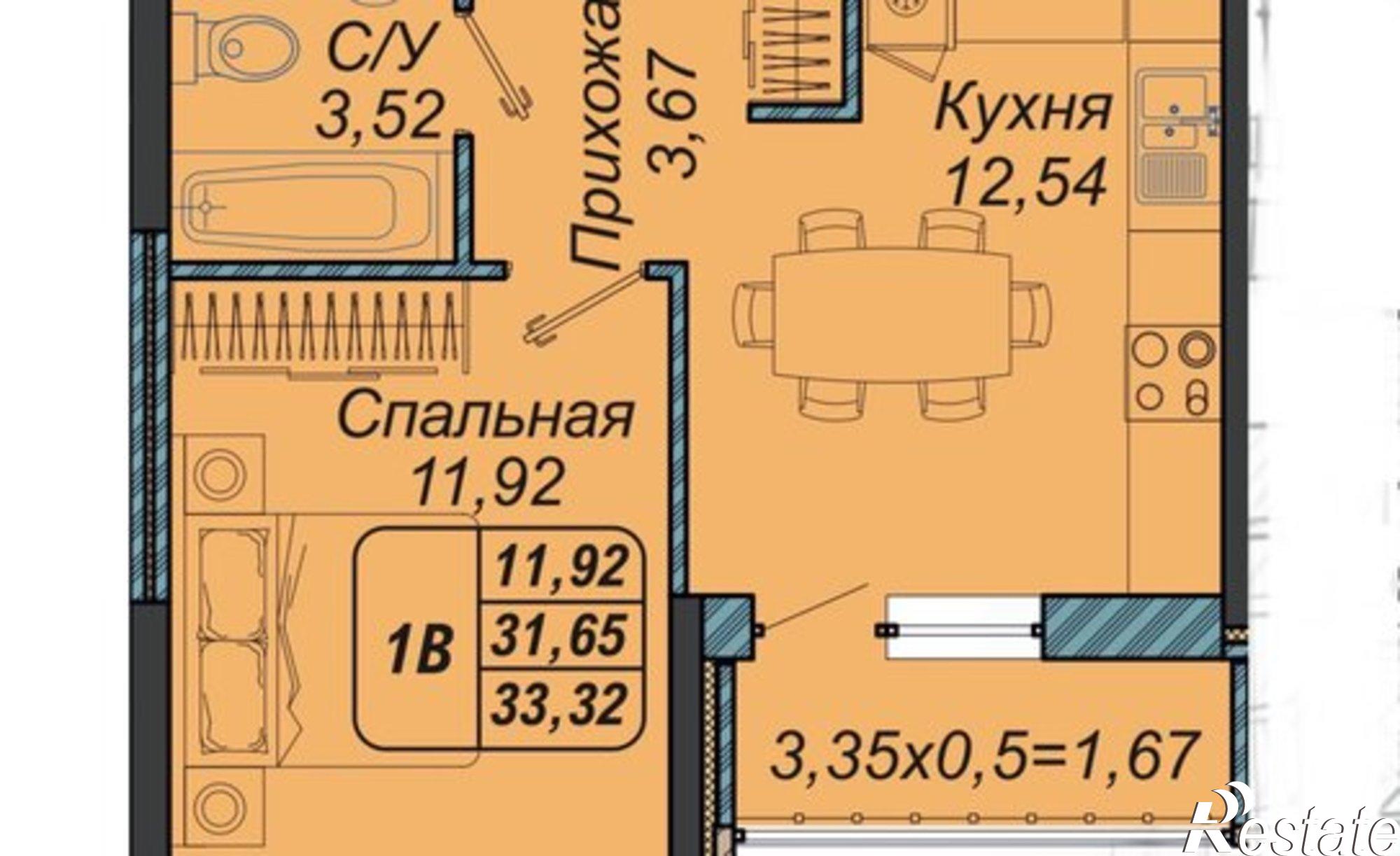 Купить квартиру за 4 330 000 рублей на Краснодар, улица им. Мурата Ахеджака