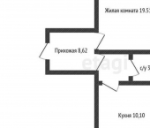 1-комн, 46кв м, этаж 2/16 улица Героя Аверкиева, 26