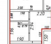 2-комн, 61кв м, этаж 17/24 Российская улица, 257/7