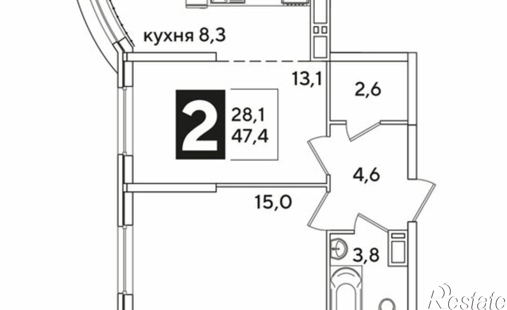 Купить квартиру за 8 873 280 рублей на Краснодар, улица Западный Обход, 42
