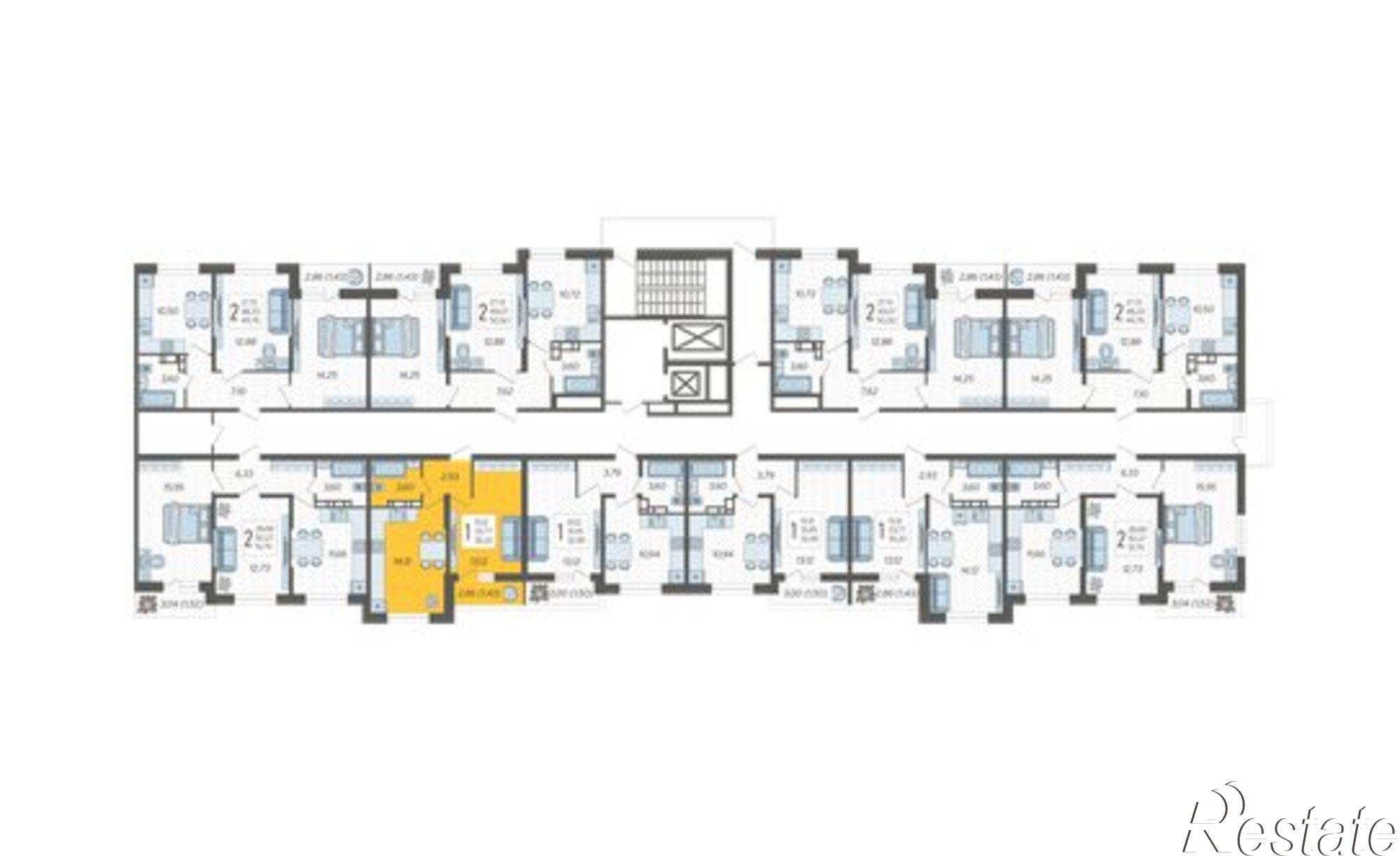 Купить квартиру за 5 297 600 рублей на Краснодар, Богатырская улица, 11
