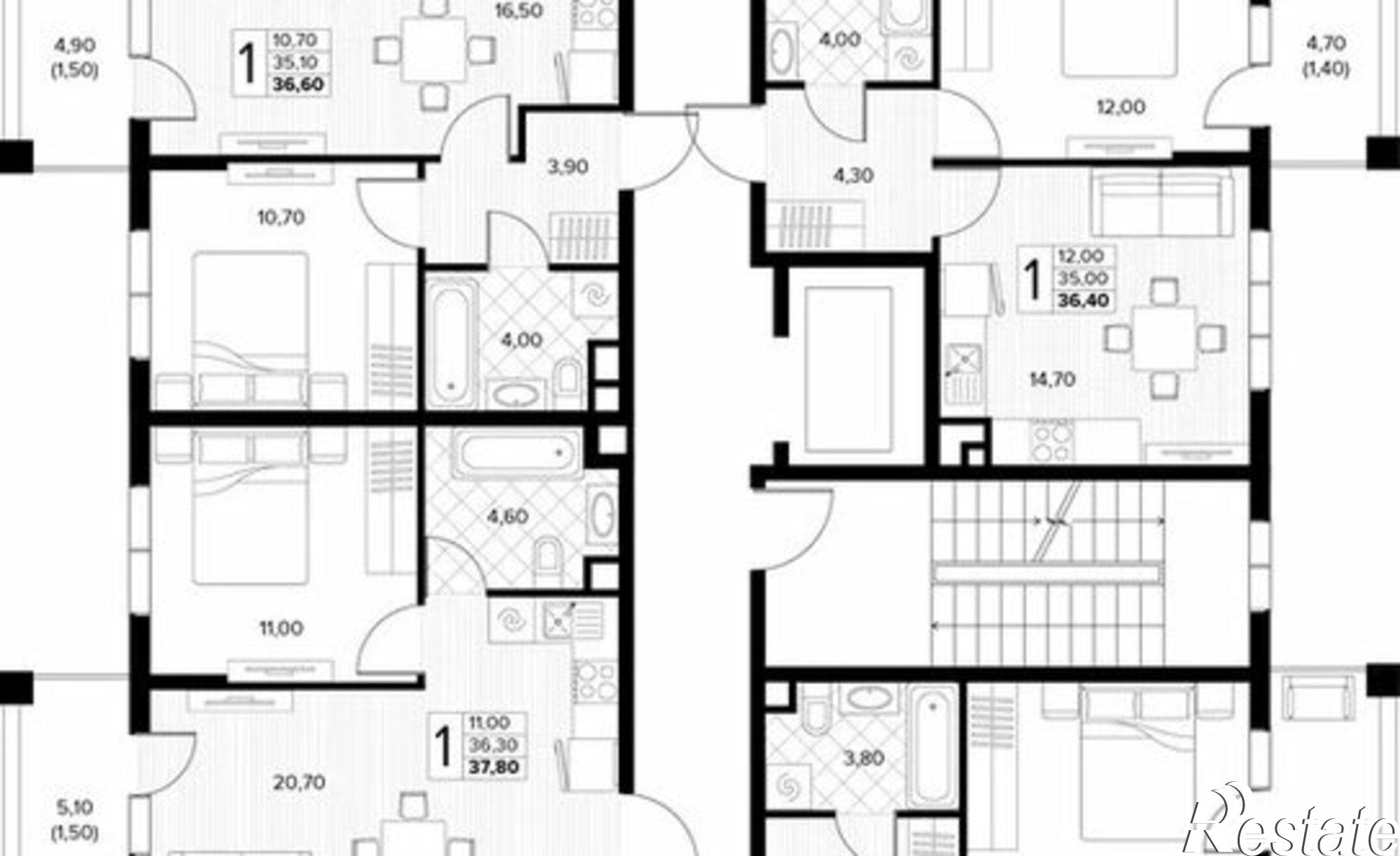 Купить квартиру за 11 257 200 рублей на Мирная улица, 11 к5