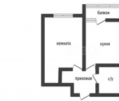 1-комн, 29кв м, этаж 8/9 ул Западный Обход, 42/3 3