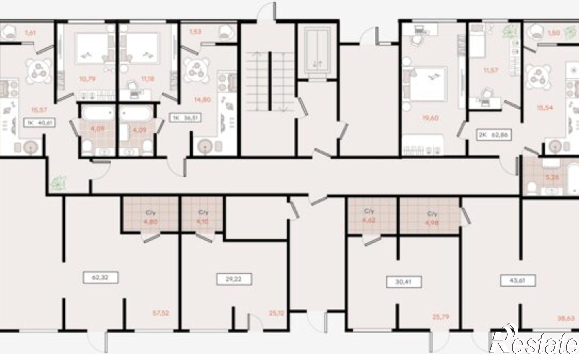 Купить квартиру за 10 371 900 рублей на Динской район, Южно-Кубанское сельское поселение, посёлок Южный, коттедж