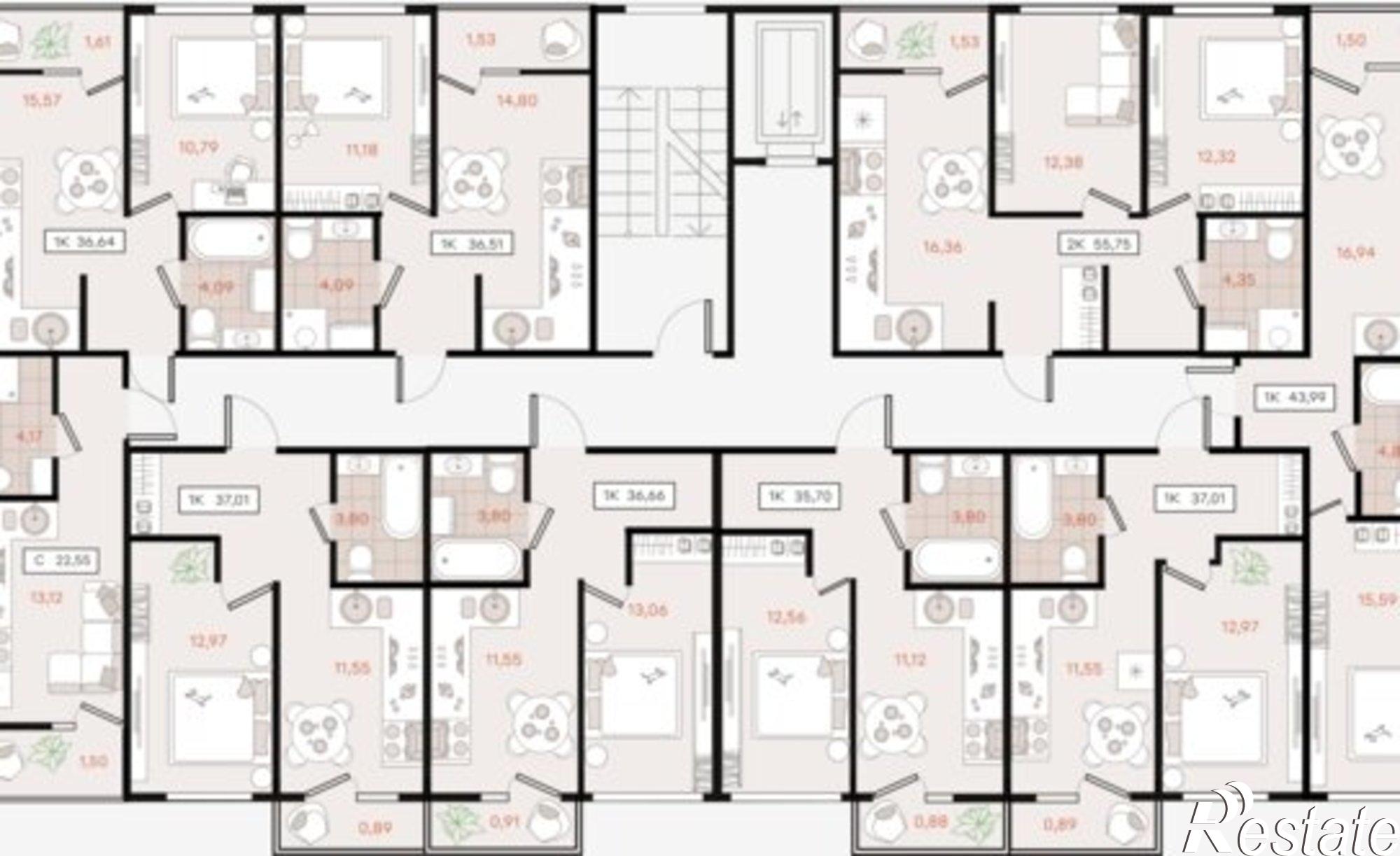 Купить квартиру за 8 438 100 рублей на Динской район, Южно-Кубанское сельское поселение, посёлок Южный, коттедж
