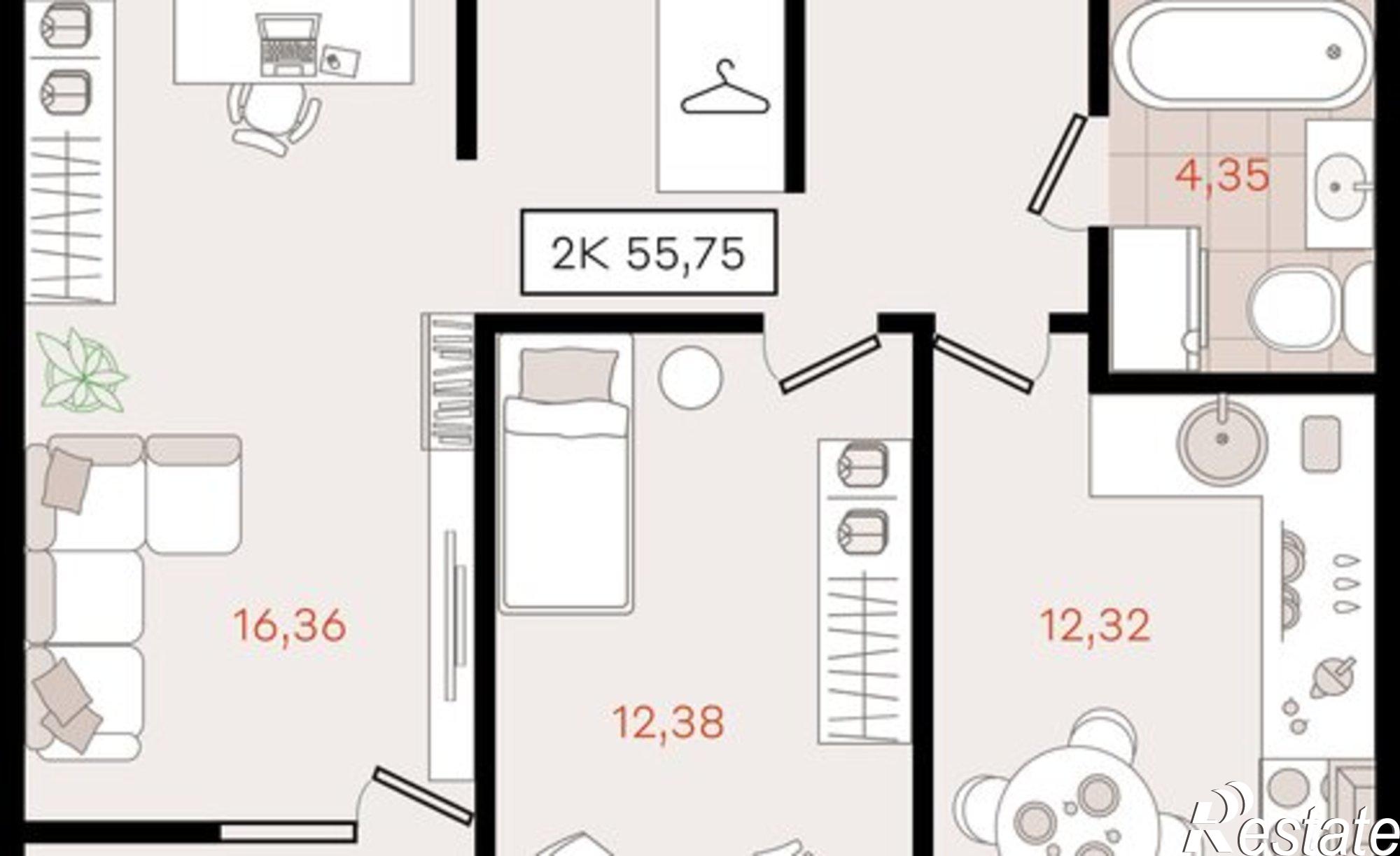 Купить квартиру за 9 198 750 рублей на Динской район, Южно-Кубанское сельское поселение, посёлок Южный, коттедж