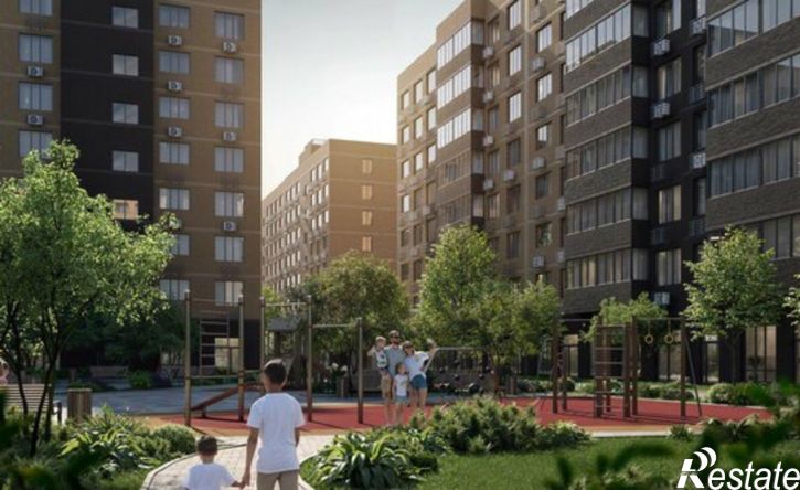 2-комн квартира в новом доме Динской район, Южно-Кубанское сельское поселение, посёлок Южный, коттедж